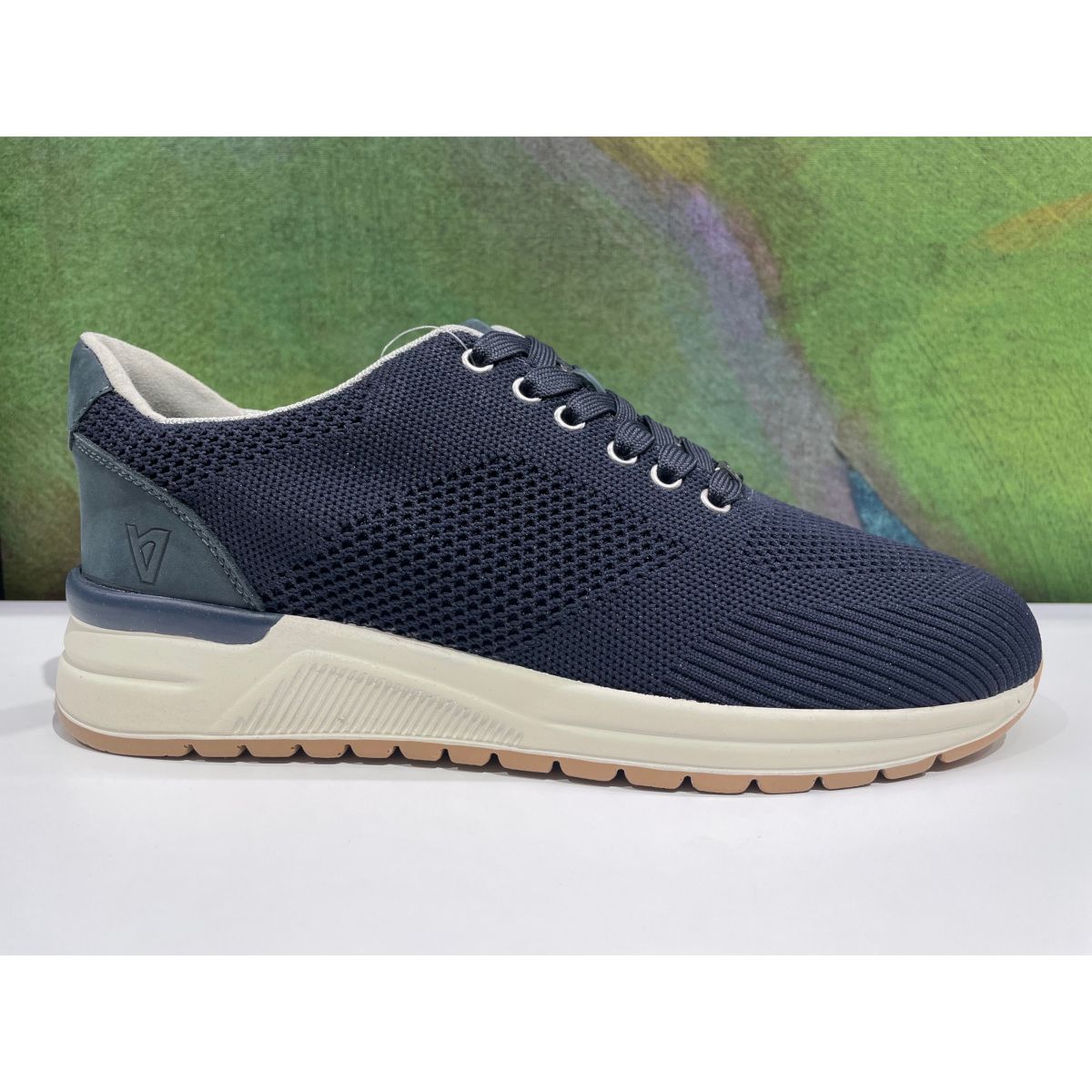VALLEVERDE VY980W scarpa  sneaker per uomo blu in tessuto chiusura a lacci