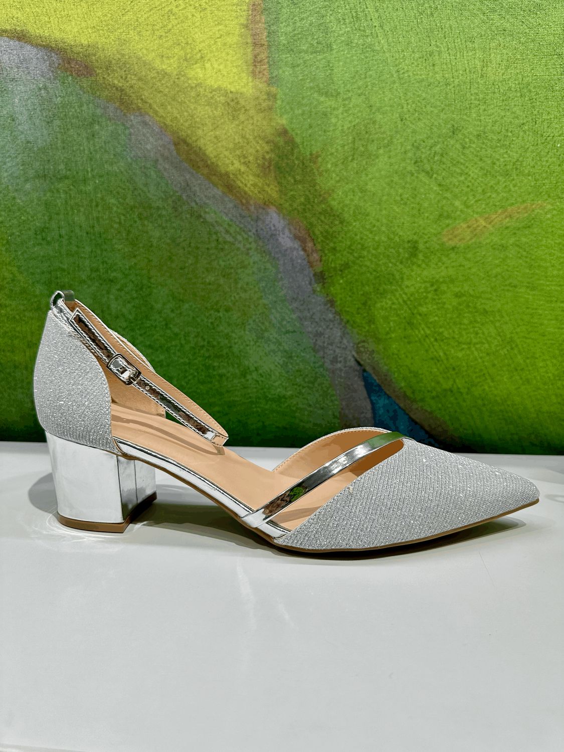 Mary Jane argento brillantine special numeri grandi dal 41 al 44