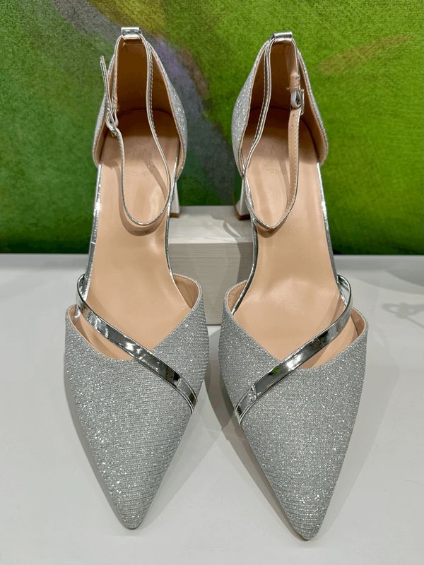 Mary Jane argento brillantine special numeri grandi dal 41 al 44