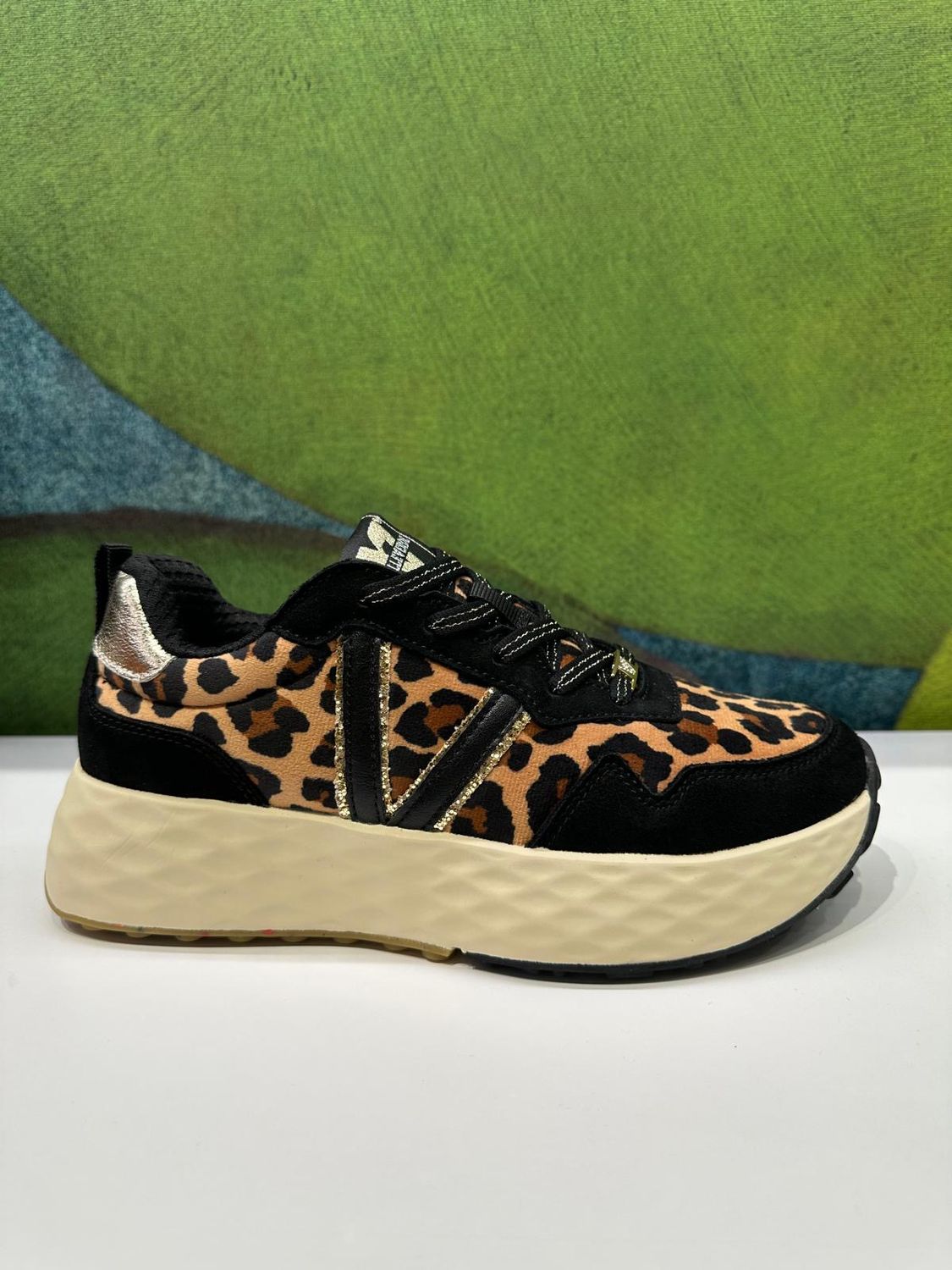 VALLEVERDE 35452 sneaker Animalier platform chiusura lacci