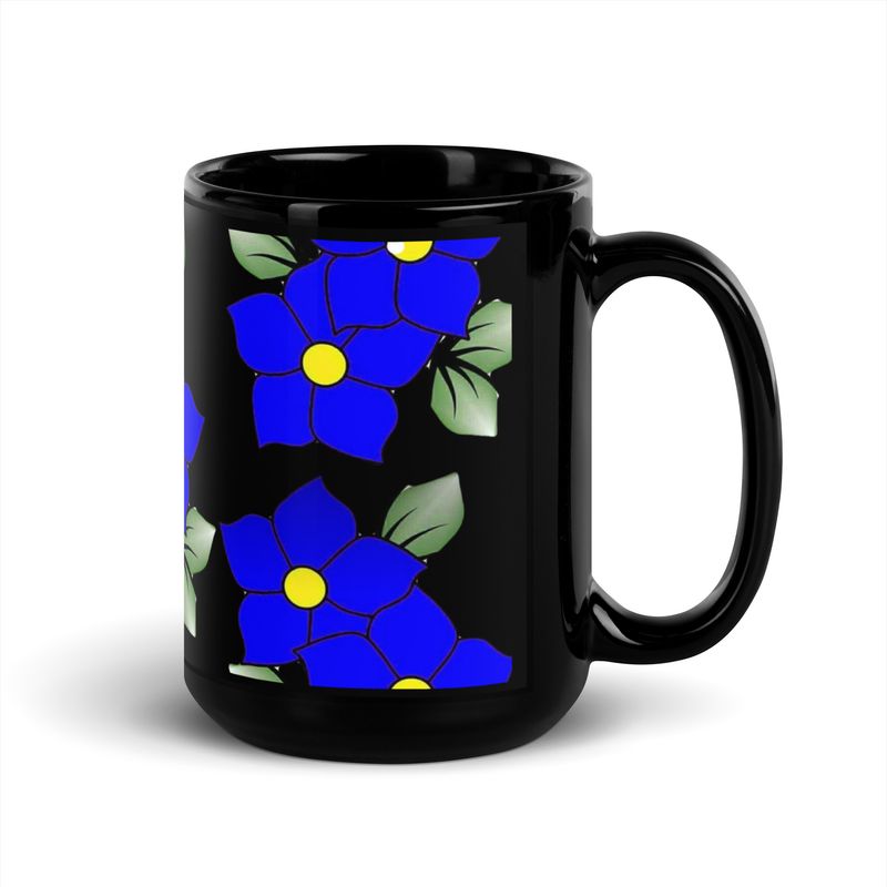 &quot;Royal Sapphire Collection&quot; Black Mug