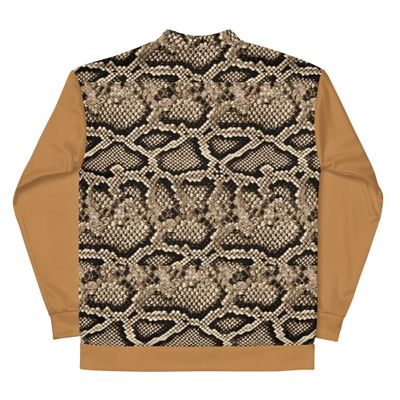 &quot;Exotic Pattern Collection&quot; Brown Men&#39;s Bomber Jacket