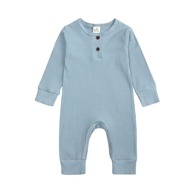 Cotton Jumpsuit, Color: Hy2850b light blue, Suitable for height: 60