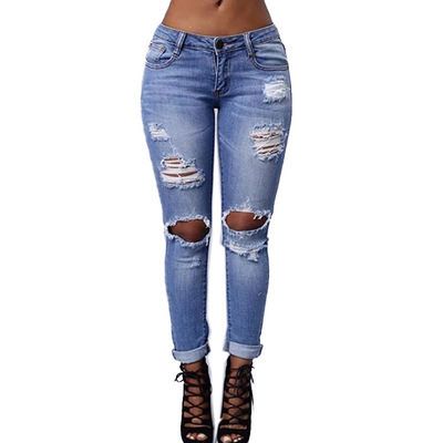 &quot;Crazy Jeans Collection&quot; Women&#39;s Ripped Jeans, Size: S, Color: Picture color