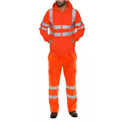 Sanitation Workers Reflective Fleece Cold-proof Suit