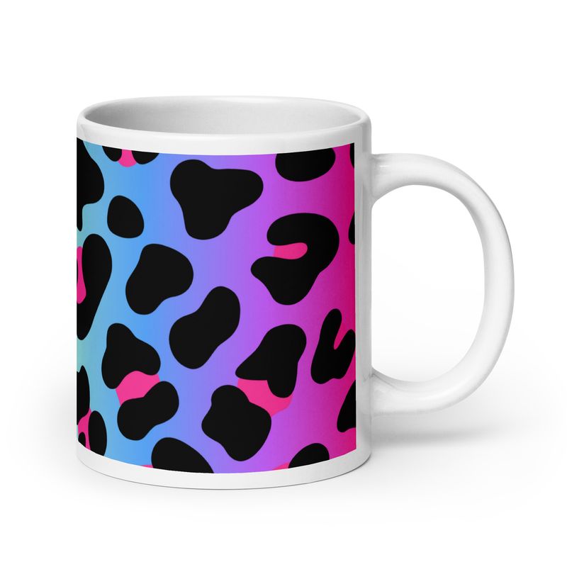 White glossy mug