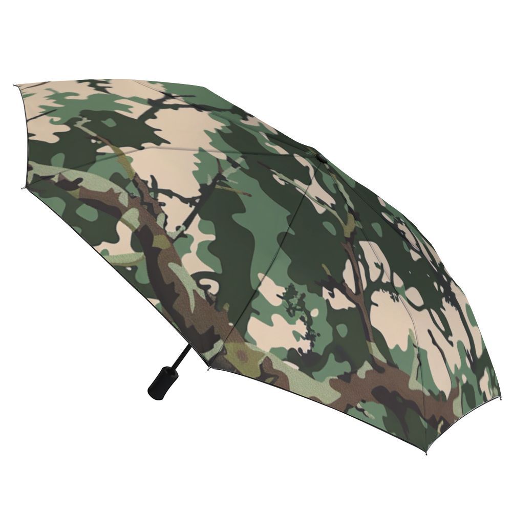 3 Fold automatic umbrella, Size: One size-1