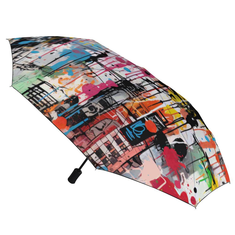 3 Fold automatic umbrella (&quot;Unity Sale: One for You, Two for Free!&quot;), Size: One size-1