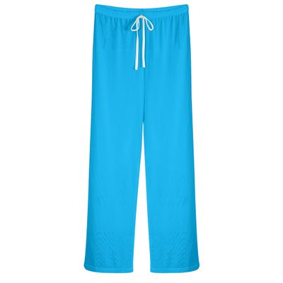 Women&#39;s See Through Cover up Straight Leg Pants Swimsuit Bikini Bottom