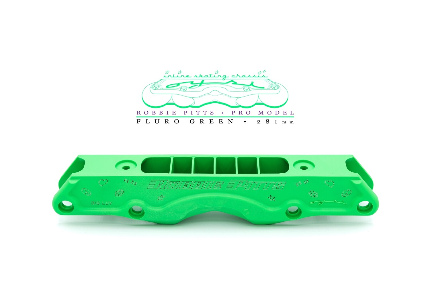 Robbie Pitts Fluro Green Pro Model (OISC 281mm)