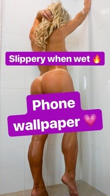 Slippery When Wet: Phone Wallpaper
