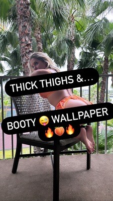 Thick thighs balcony booty