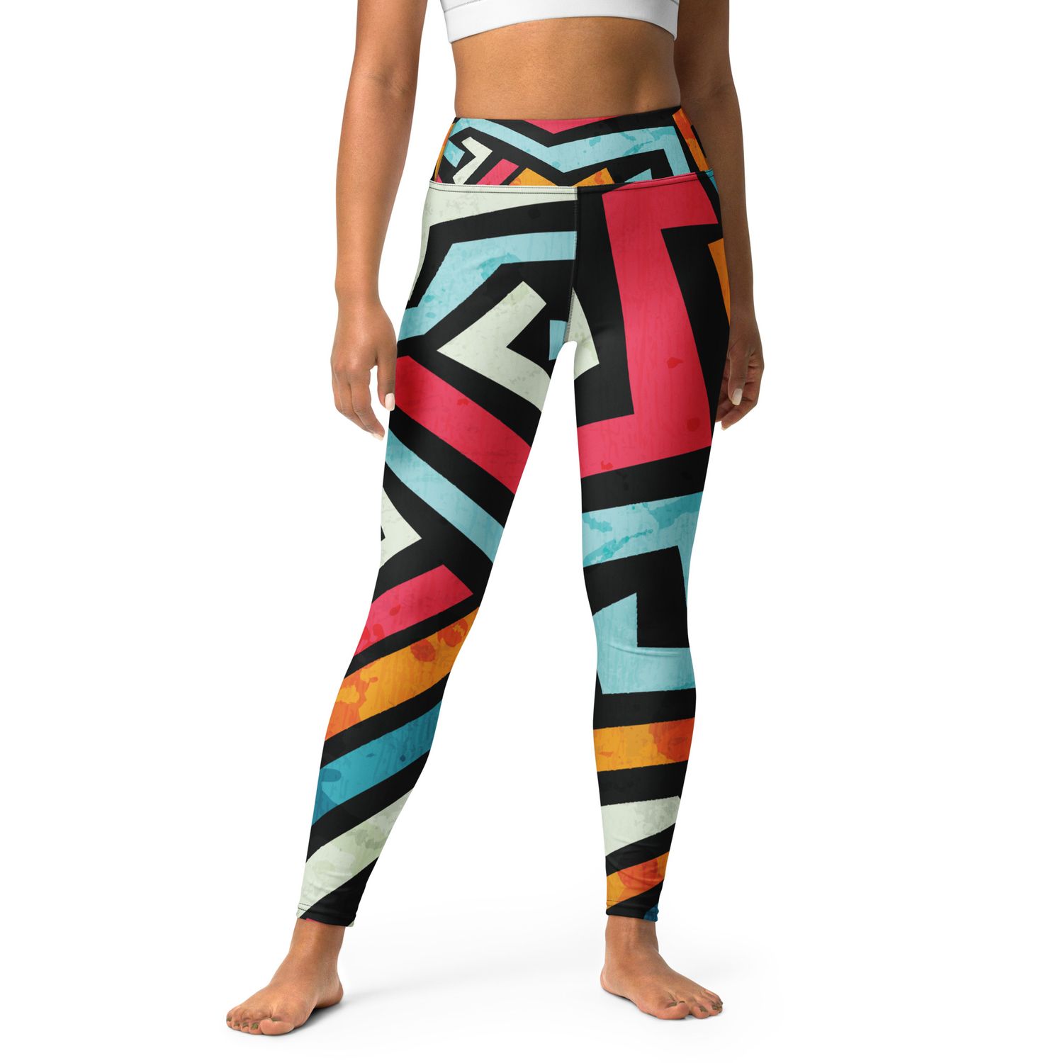 Graffiti Grunge Yoga Leggings