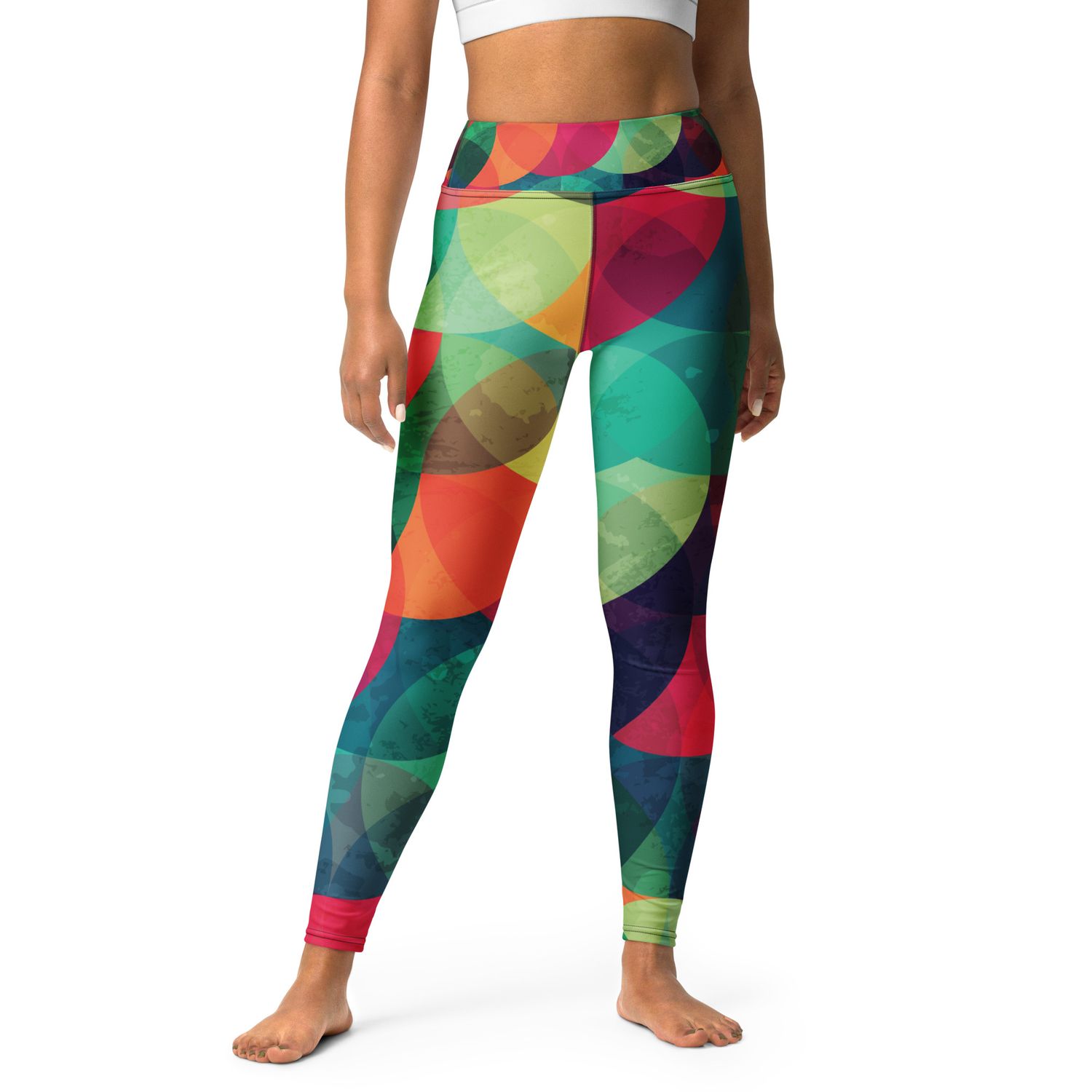 Circle Grunge Yoga Leggings