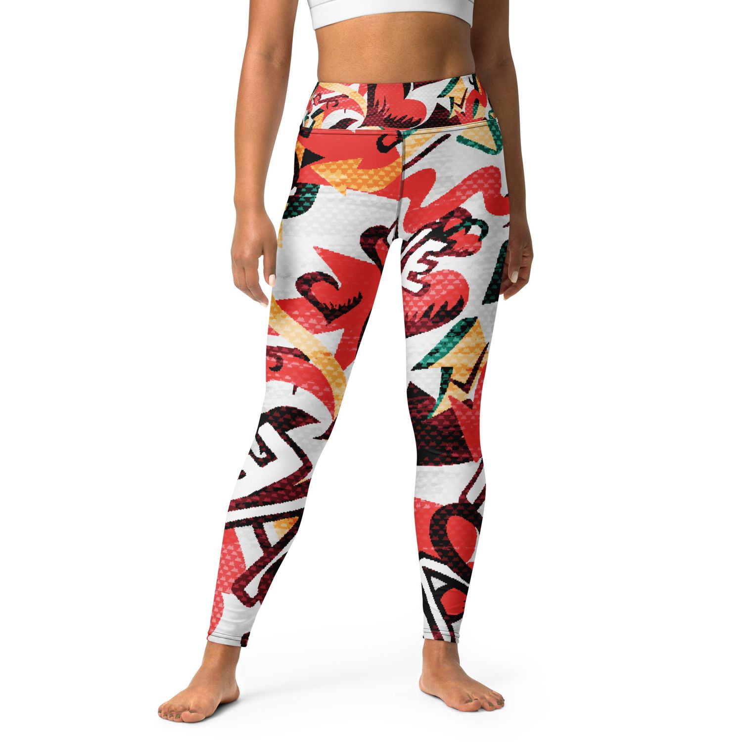 Valentine Grunge Yoga Leggings