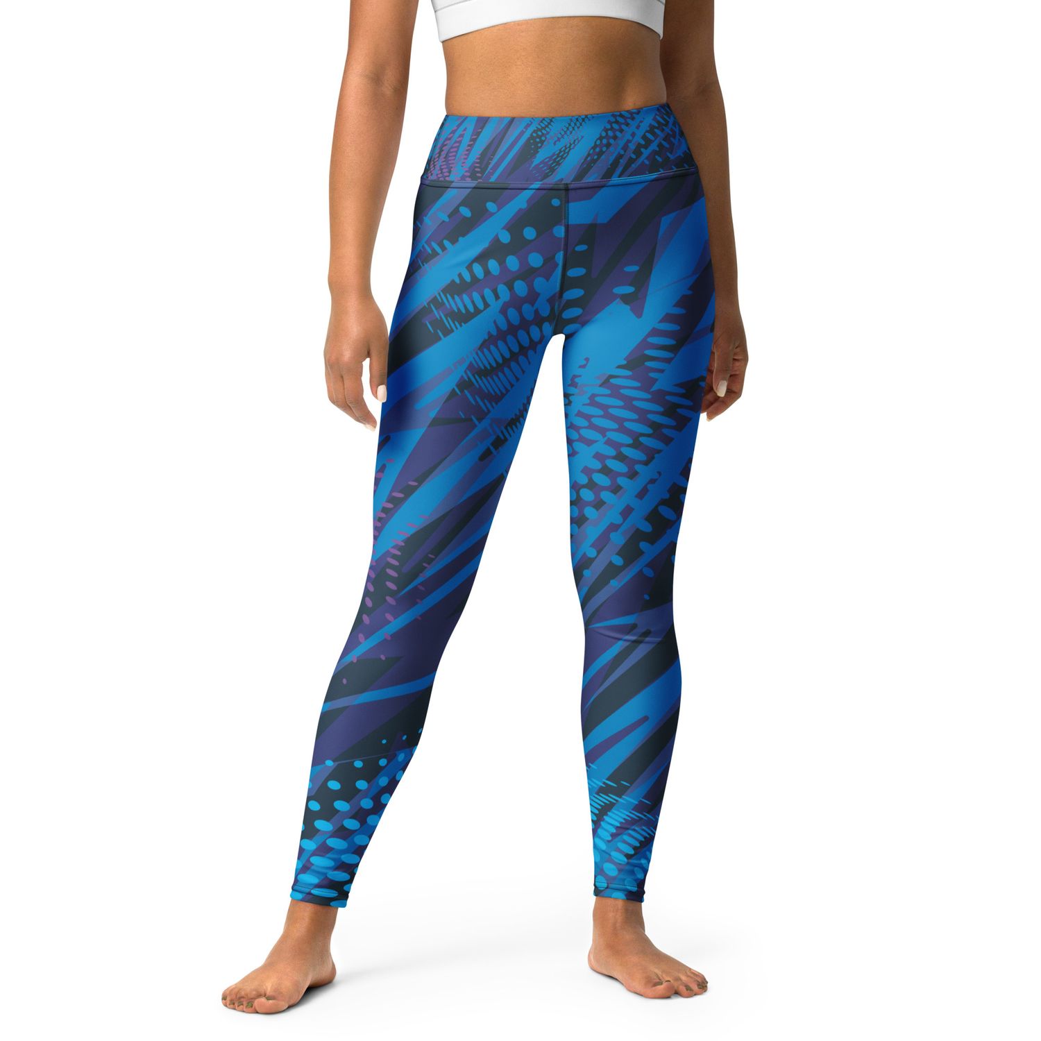 Geometric Lines Yoga Leggings