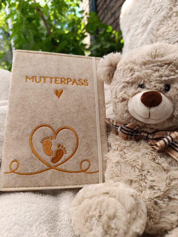 Mutterpasshülle beige