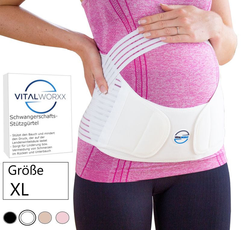 Schwangerschaftsgurt WEISS Größe XL