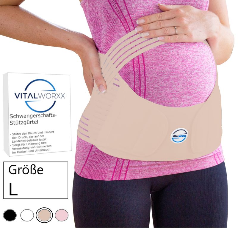 Schwangerschaftsgurt BEIGE Größe L
