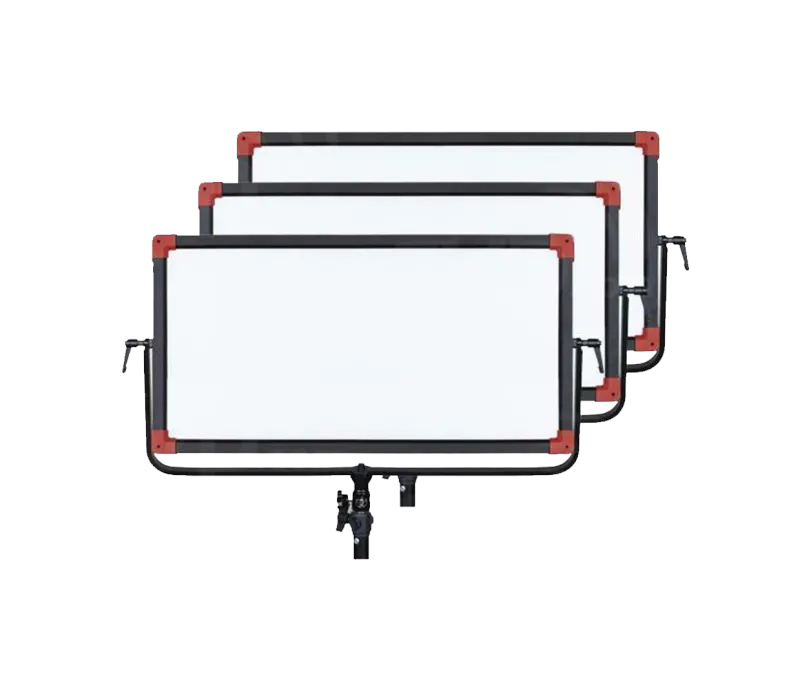 KIT 3 PANNEAUX LEDS Swit PL E90 DMX + 6 BATTERIES + 3 PIEDS (tarif HT/jour)