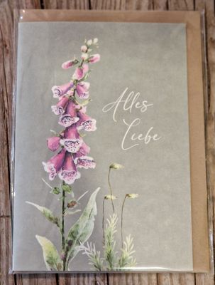 Karte &#39;Alles Liebe&#39; inkl. Couvert