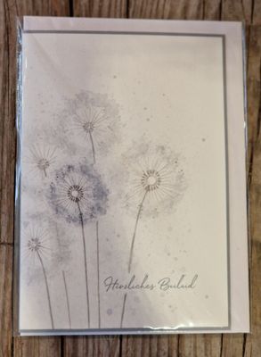 Trauerkarte &#39;Pusteblume&#39; inkl. Couvert
