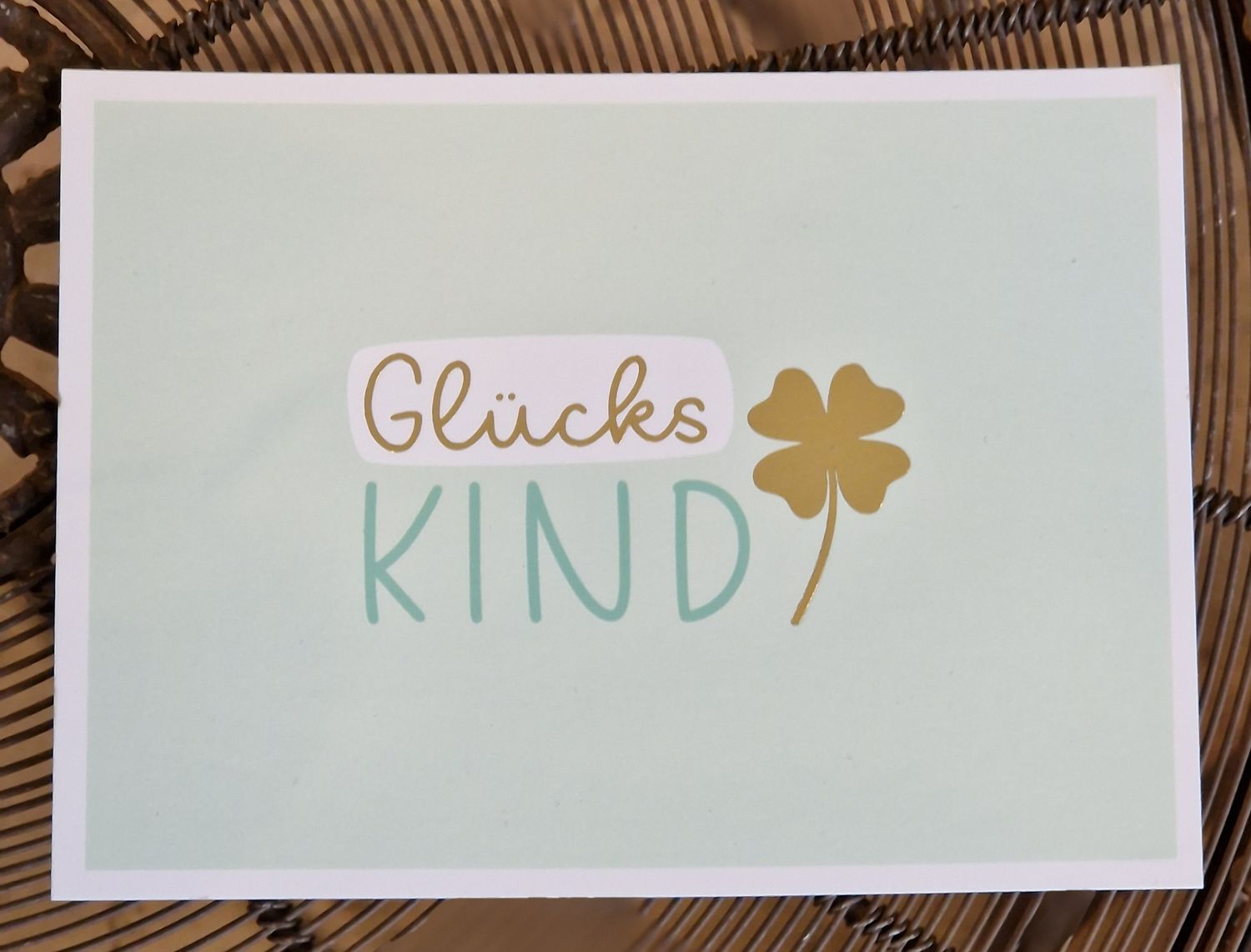 Postkarte &#39;Glückskind&#39;