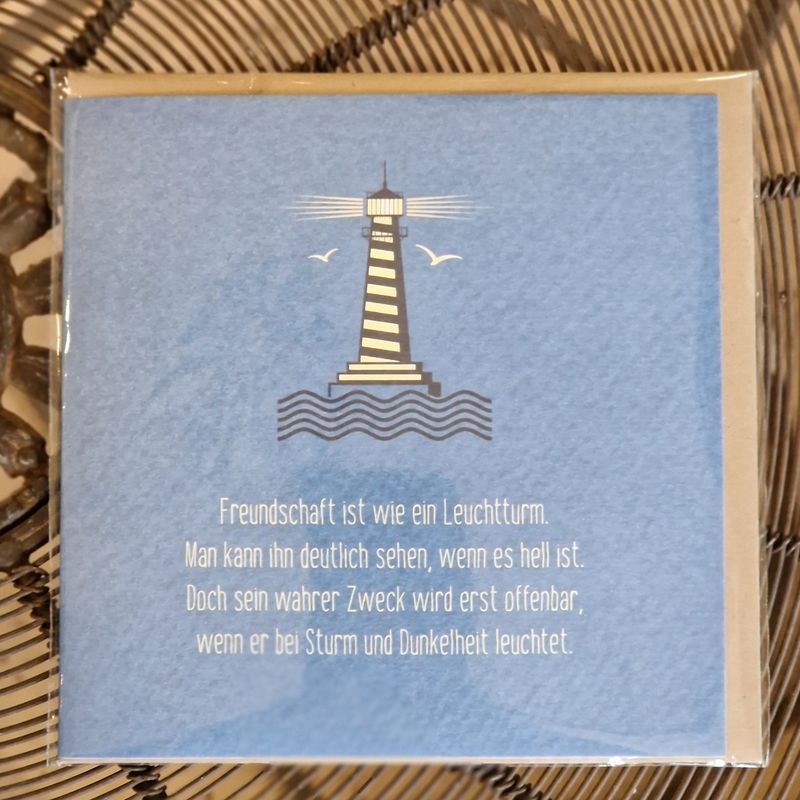 Karte &#39;Leuchtturm&#39; inkl. Couvert