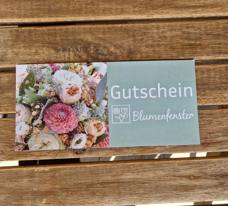 Gutschein Blumenfenster