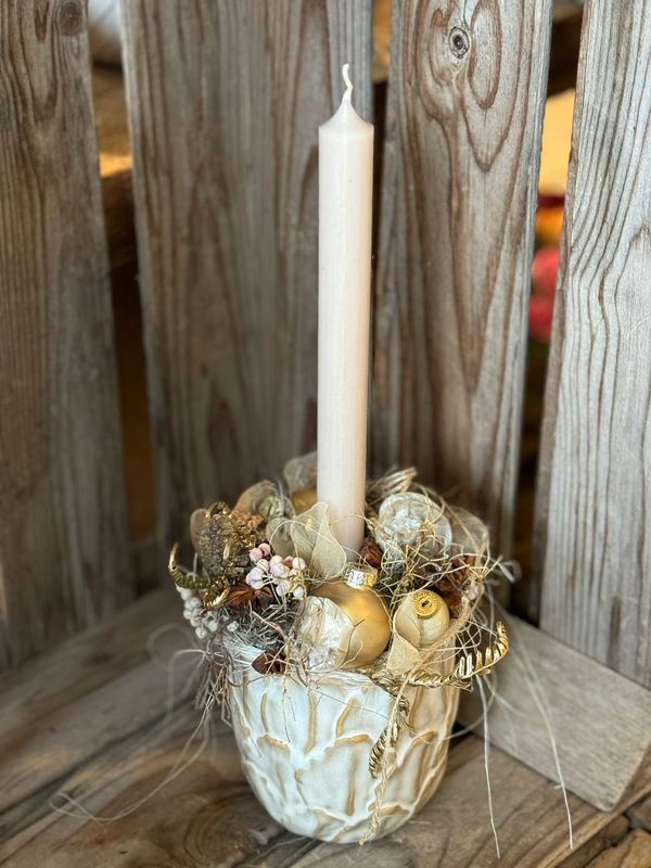 Adventsgesteck "Golden Touch"