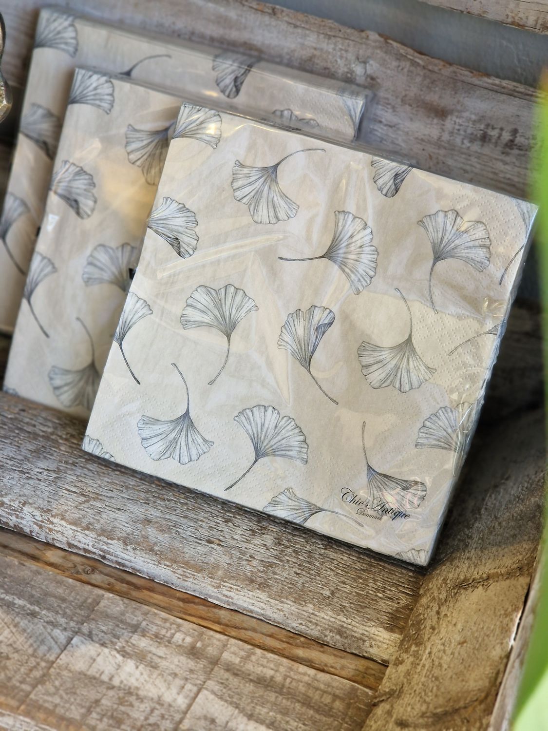 Servietten &quot;Ginkgo-Blätter&quot; (20 Stk) 16 cm x 16 cm