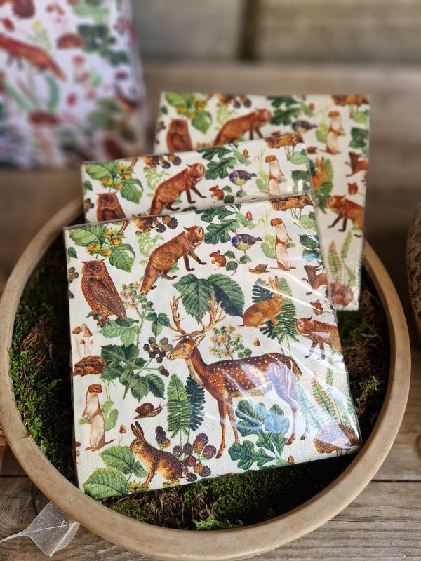 Servietten "Wild Forest" (20 Stk) 16 cm x 16 cm