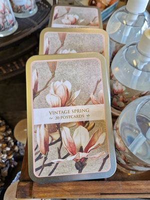 Postcard-Set in Blechdose "Vintage Spring"