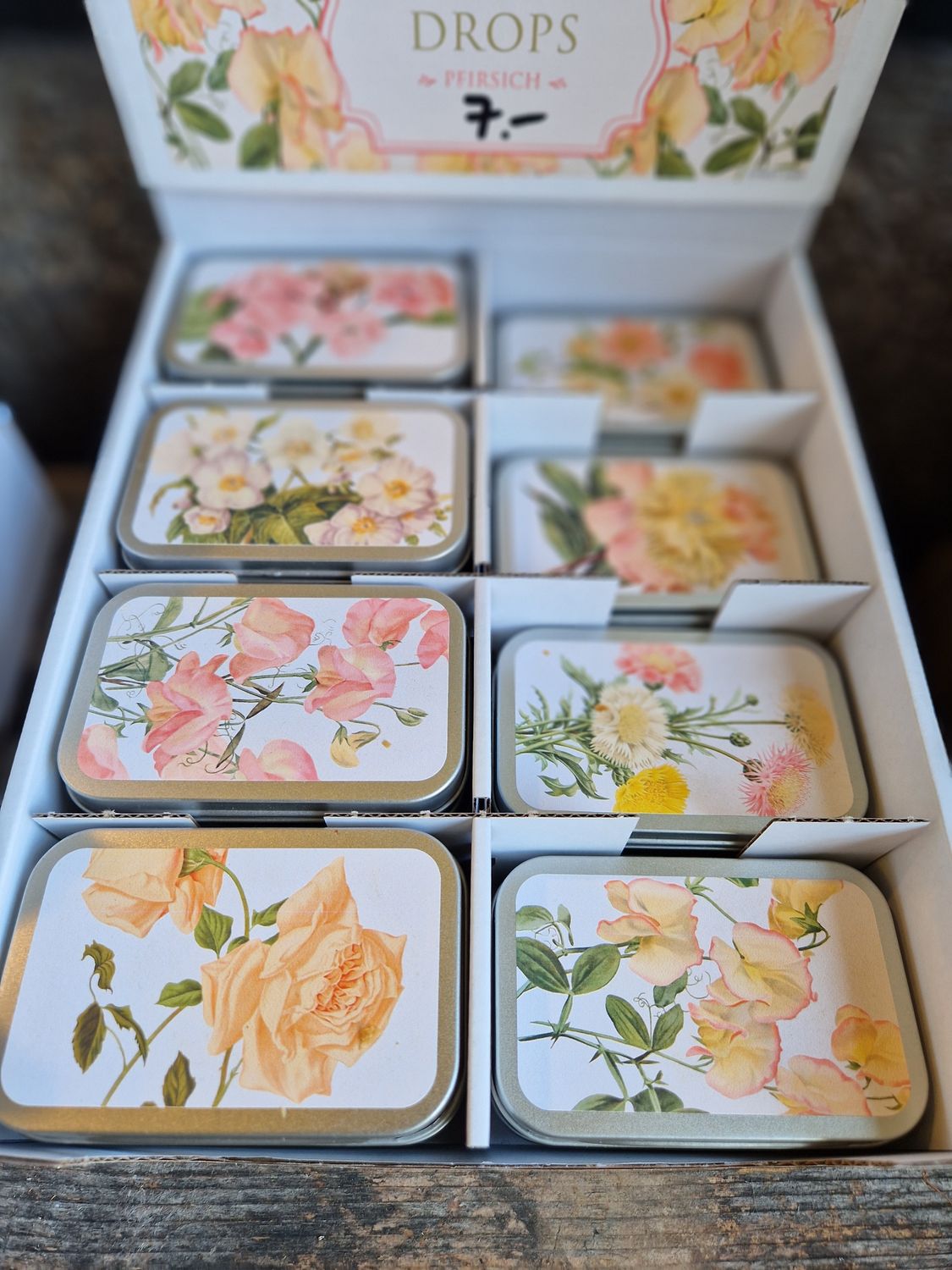 Drops mit Pfirsich Geschmack