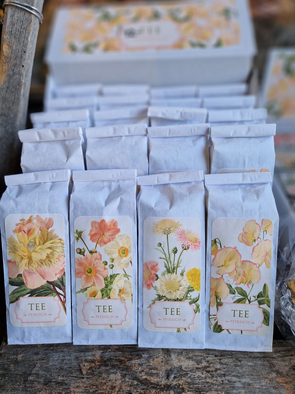 Teemischung mit Pfirsich-Geschmack