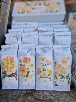 Teemischung mit Pfirsich-Geschmack