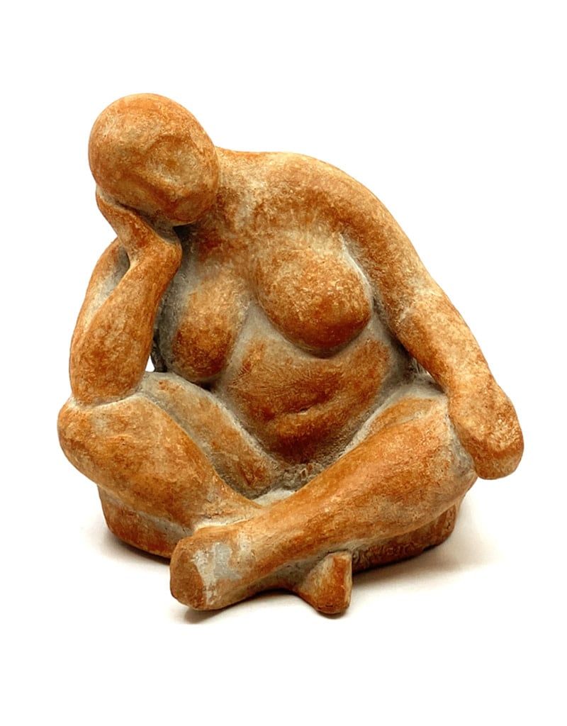 JGA-22 SITTING WOMAN SCULPTURE