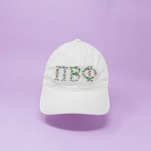 Pi Beta Phi Floral Embroidered Cap