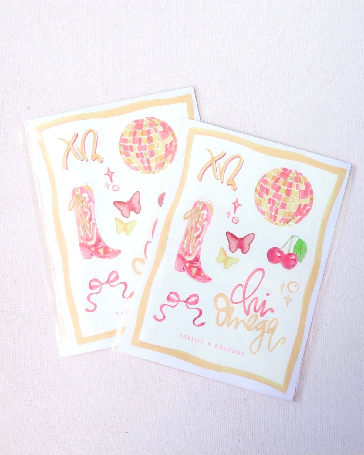 Chi Omega Sticker Sheet TA