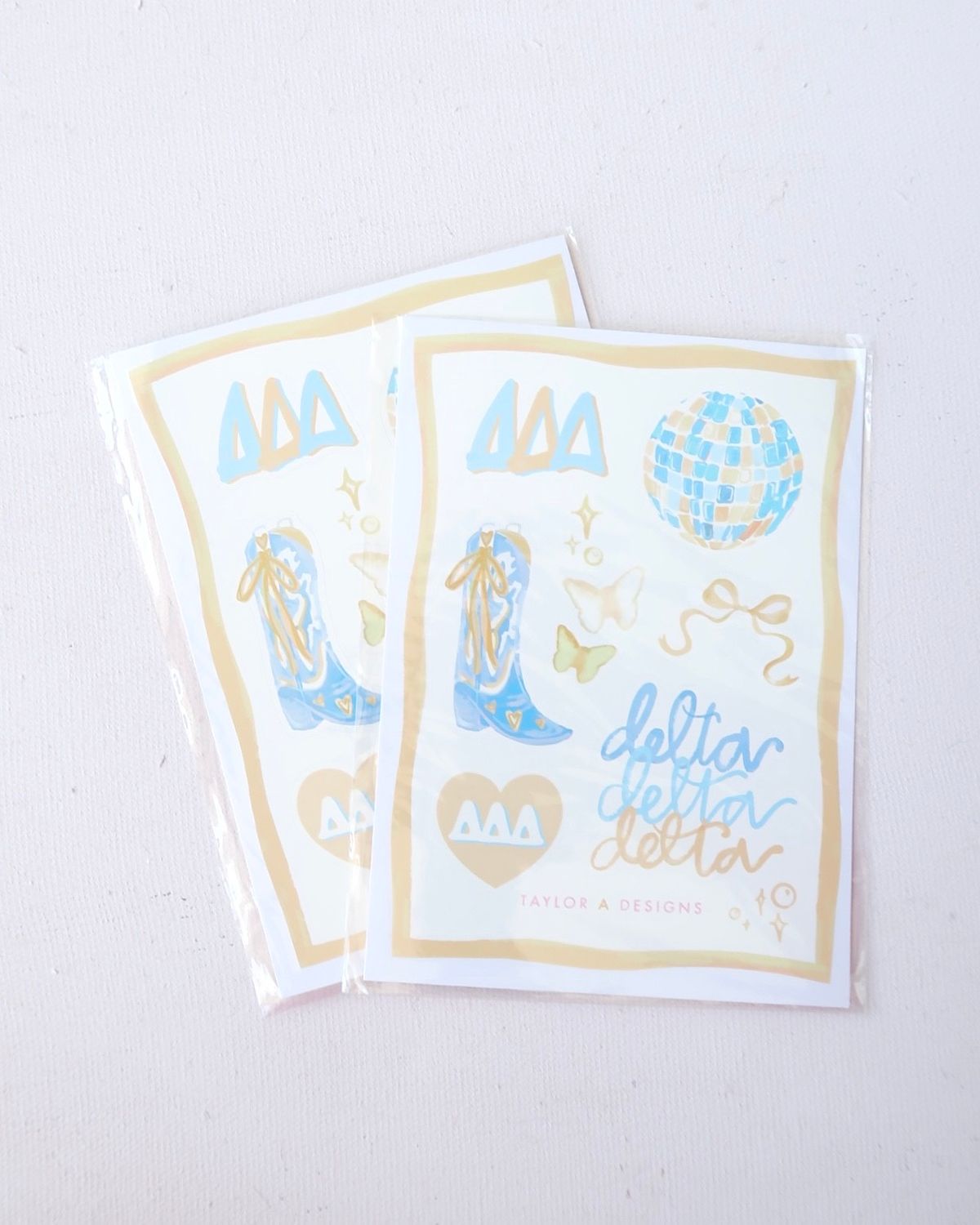 Delta Delta Delta Sticker Sheet TA