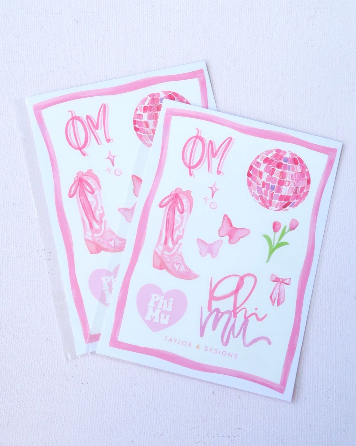 Phi Mu Sticker Sheet TA