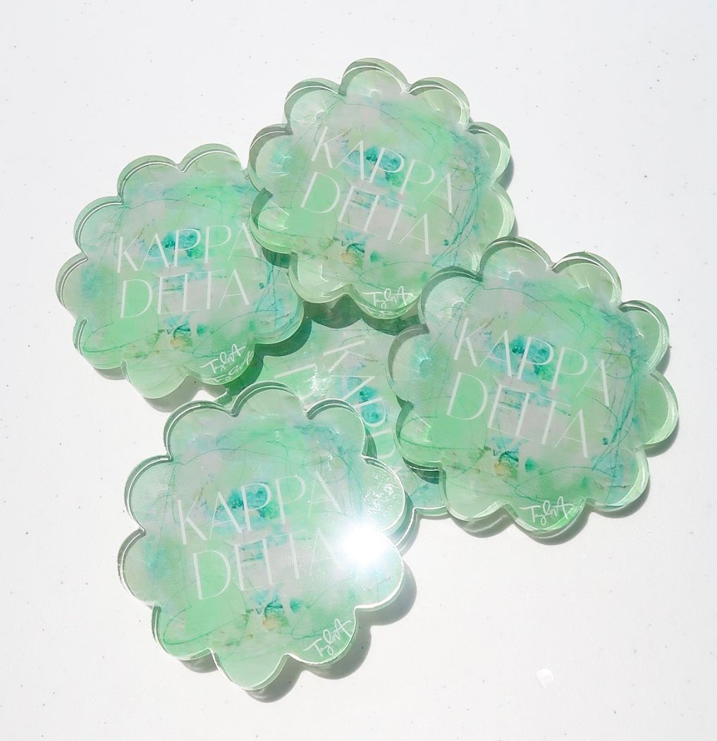 Sorority Coasters Kappa Delta