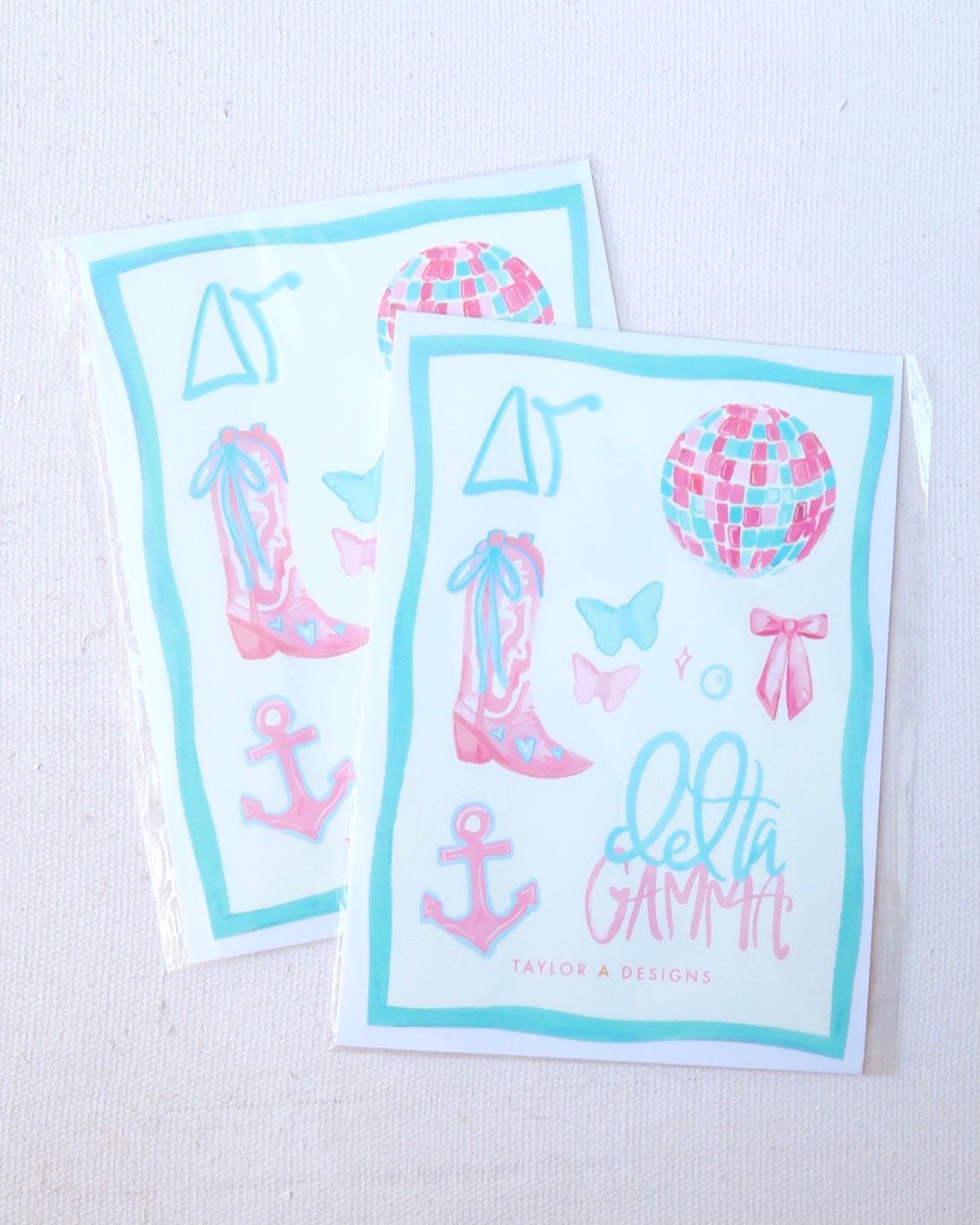 Delta Gamma Sticker Sheet TA