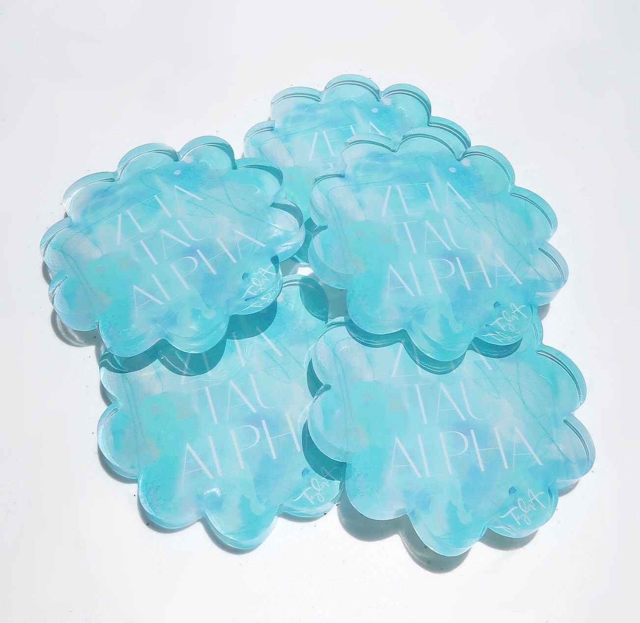Sorority Coasters Zeta Tau Alpha