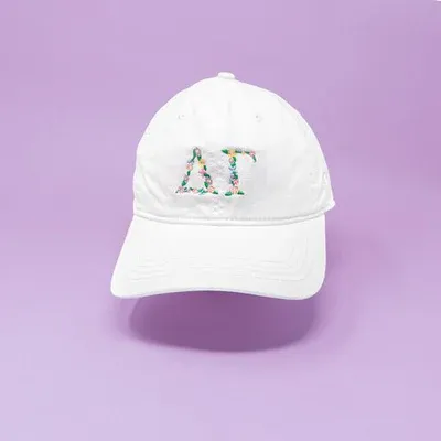 Delta Gamma Floral Embroidered Cap