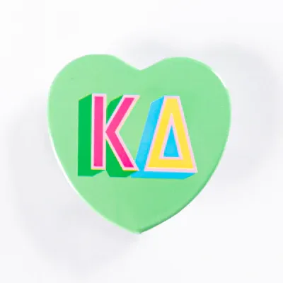 Kappa Delta Heart Button