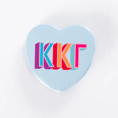 Kappa Kappa Gamma Heart Button