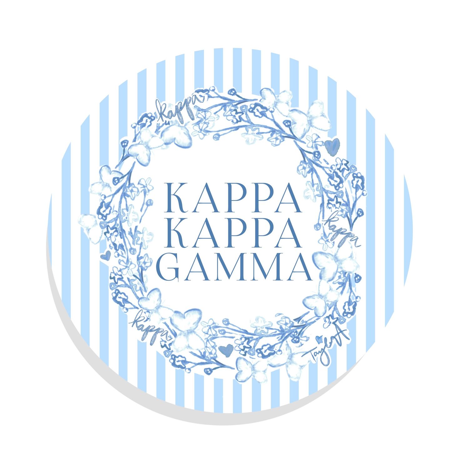 Kappa Kappa Gamma Round Sticker TA