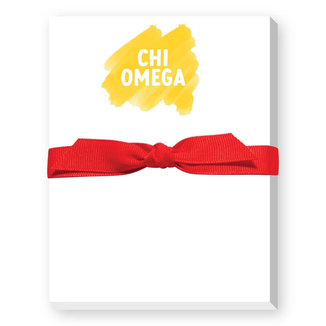 Chi Omega Swatch Mini Notepad