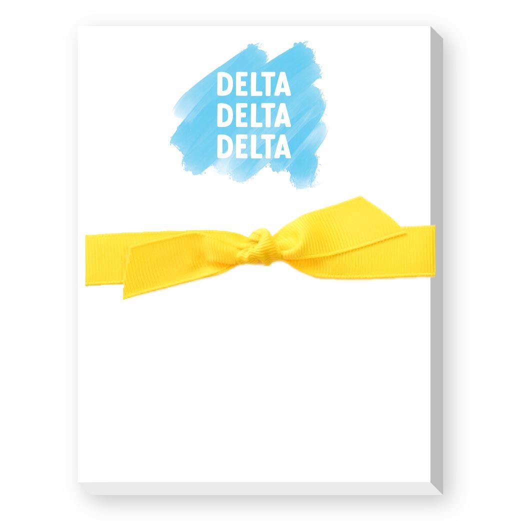 Delta Delta Delta Swatch Mini Notepad
